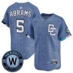 Washington Nationals #5 CJ Abrams Blue 2025 City Connect Limited Stitched Jersey