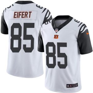 Bengals #85 Tyler Eifert White Stitched Limited Rush Nike Jersey