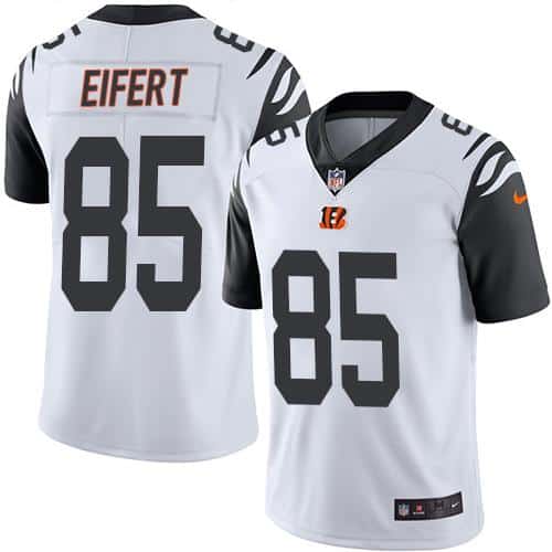 Bengals #85 Tyler Eifert White Stitched Limited Rush Nike Jersey