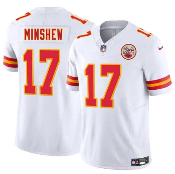 Kansas City Chiefs #17 Gardner Minshew White 2025 F.U.S.E. Vapor Untouchable Limited Stitched Jersey