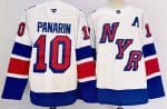 New York Rangers #10 Artemi Panarin White 2024-25 Stadium Series Stitched Jersey