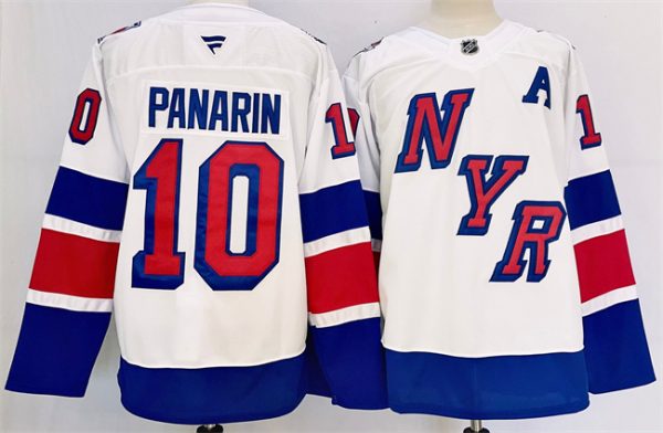 New York Rangers #10 Artemi Panarin White 2024-25 Stadium Series Stitched Jersey
