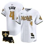 New Orleans Saints #4 Derek Carr White Cool Base Stitched Jersey