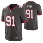 Tampa Bay Buccaneers #91 Benning Potoa'e Gray Vapor Untouchable Limited Stitched Jersey