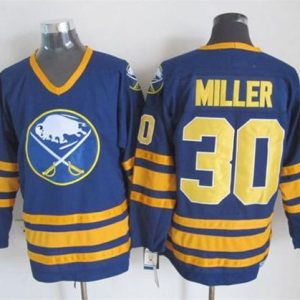 Sabres #30 Ryan Miller Navy Blue CCM Throwback Stitched Jersey