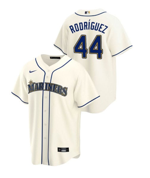 Seattle Mariners #44 Julio Rodriguez Cream Cool Base Stitched Jersey