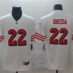 San Francisco 49ers #22 Matt Breida White Color Rush Limited Stitched Jersey