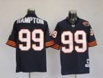 Mitchell Ness Bears #99 Dan Hampton Blue With Big Number Bear Patch Stitched Throwback Jersey