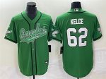 Philadelphia Eagles #62 Jason Kelce Green Cool Base Stitched Jersey