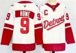 Detroit Red Wings #9 Gordie Howe White Red 2024-25 With C Patch Stitched Jersey