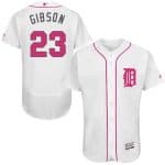 Tigers #23 Kirk Gibson White Flexbase Authentic Collection 2016 Mother's Day Stitched Jersey