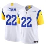 Los Angeles Rams #22 Blake Corum White 2024 Draft F.U.S.E. Vapor Untouchable Stitched Jersey