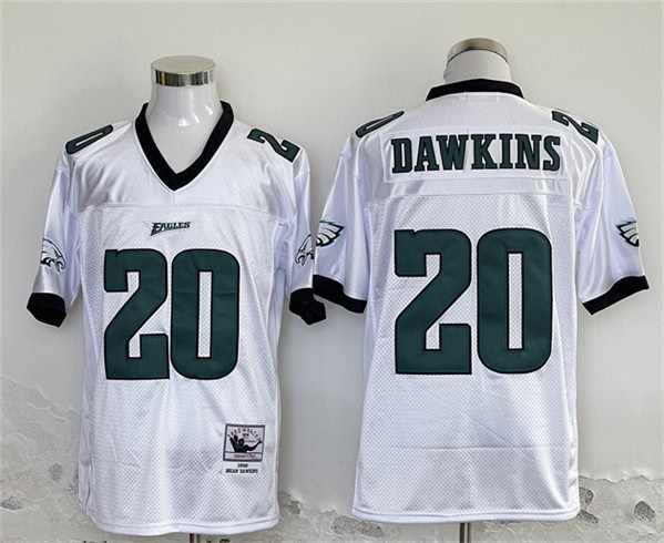 Philadelphia Eagles #20 Brian Dawkins White Stitched Jersey