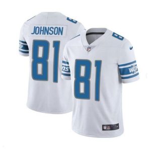 Detroit Lions #18 Calvin Johnson White Vapor Untouchable Limited Stitched Jersey