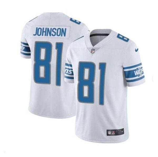 Detroit Lions #18 Calvin Johnson White Vapor Untouchable Limited Stitched Jersey