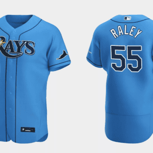 Tampa Bay Rays #55 Luke Raley Light Blue Flex Base Stitched Jersey