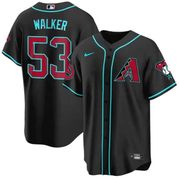 Arizona Diamondbacks #53 Christian Walker Black 2024 Cool Base Stitched Jersey