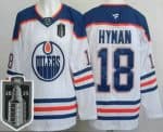 Edmonton Oilers #18 Zach Hyman White 2025 Stanley Cup Final Authentic Jersey