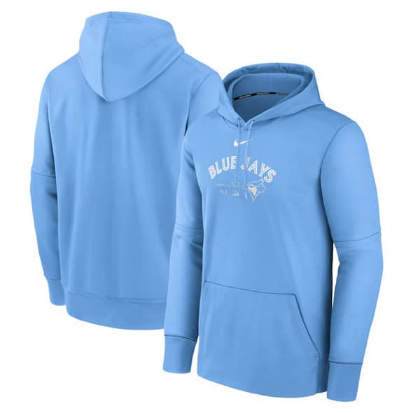 Toronto Blue Jays Powder Blue Collection Practice Performance Pullover Hoodie