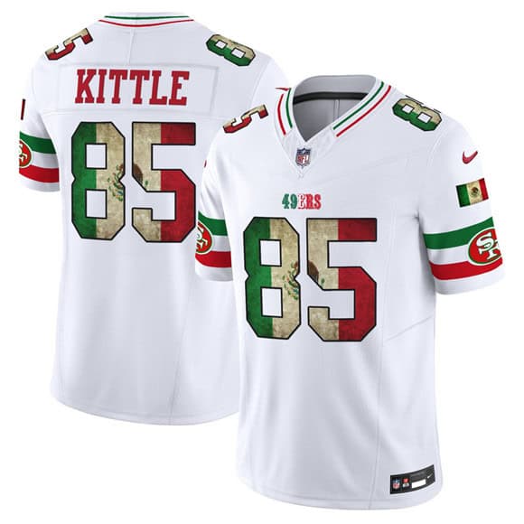San Francisco 49ers #85 George kittle White 2025 F.U.S.E. Mexico Vapor Limited Football Stitched Jersey