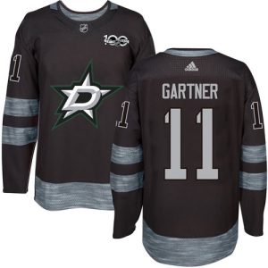 Stars #11 Mike Gartner Black 1917-2017 100th Anniversary Stitched Jersey