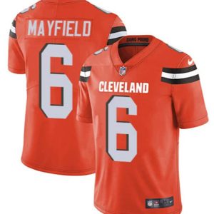 Cleveland Browns #6 Baker Mayfield Orange Vapor Untouchable Limited Stitched Jersey