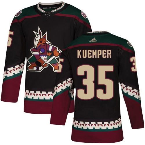 Arizona Coyotes #35 Darcy Kuemper Black Stitched Jersey