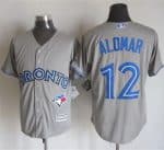 Blue Jays #12 Roberto Alomar Grey New Cool Base Stitched Jersey