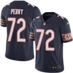 Bears #72 William Perry Navy Blue Stitched Limited Rush Nike Jersey