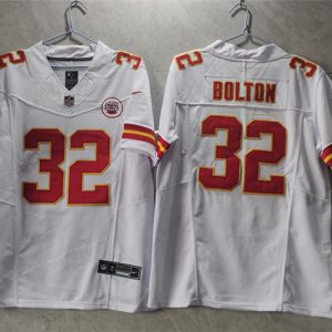 Kansas City Chiefs #32 Nick Bolton White 2023 F.U.S.E. Vapor Untouchable Limited Stitched Jersey
