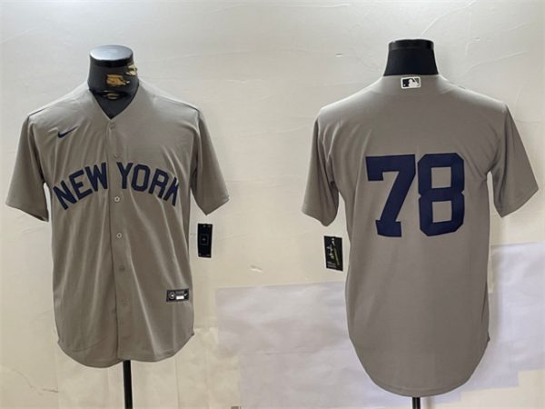 New York Yankees #78 Kellin Deglan Gray Cool Base Stitched Jersey