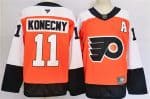 Philadelphia Flyers #11 Travis Konecny Orange 2024 Stitched Jersey