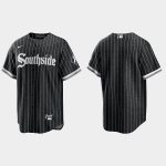 Chicago White Sox Blank Black 2021 City Connect Cool Base Stitched Jersey