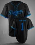 Los Angeles Dodgers Customized Black Stitched MLB Jersey
