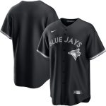 Toronto Blue Jays Blank Black Lights Out Limited Stitched Jersey