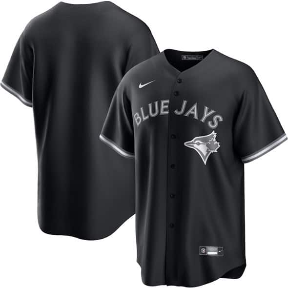 Toronto Blue Jays Blank Black Lights Out Limited Stitched Jersey