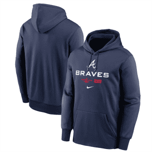 Atlanta Braves Navy 2022 Performance Pullover Hoodie