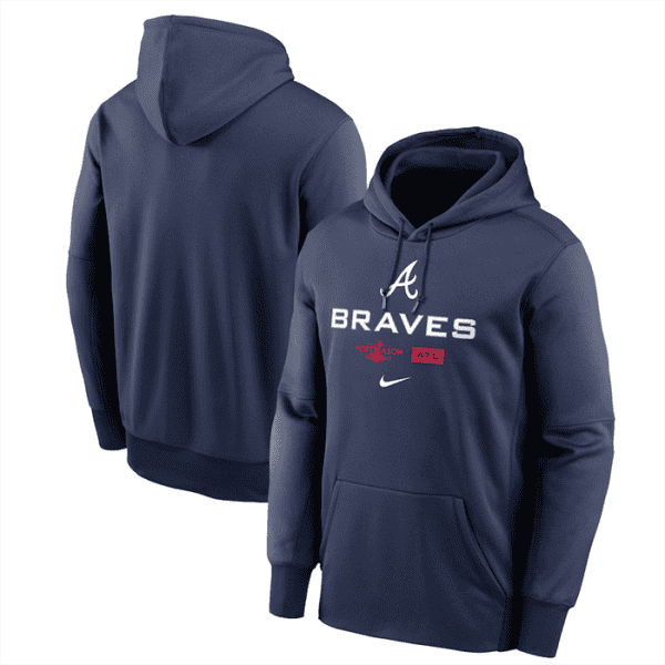 Atlanta Braves Navy 2022 Performance Pullover Hoodie