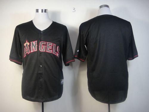 Angels Of Anaheim Blank Black Fashion Stitched Jersey