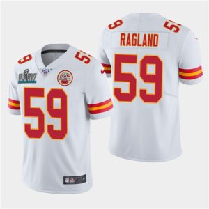 Chiefs #59 Reggie Ragland White Super Bowl LIV Vapor Untouchable Limited Stitched Jersey