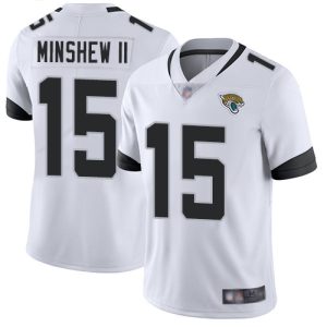 Jacksonville Jaguars #15 Gardner Minshew II White Vapor Untouchable Limited Stitched Jersey