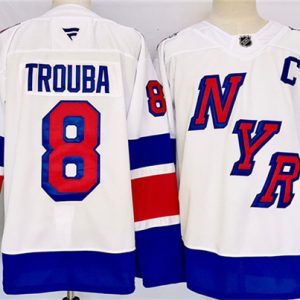 New York Rangers #8 Jacob Trouba White 2024-25 Stadium Series Stitched Jersey