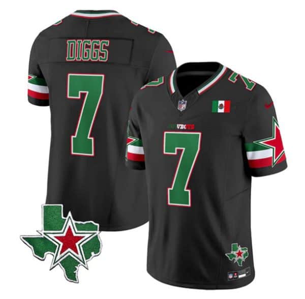 Dallas Cowboys #7 Trevon Diggs Black 2024 F.U.S.E. Mexico Vapor Untouchable Limited Stitched Jersey