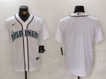 Seattle Mariners Blank White Cool Base Stitched Jersey