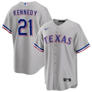 Texas Rangers #21 Ian Kennedy Gray Cool Base Stitched Jersey