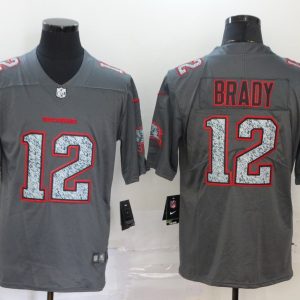 Tampa Bay Buccaneers #12 Tom Brady 2020 Gray Fashion Static Limited Stitched Jersey