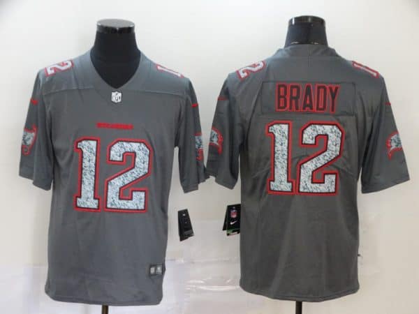 Tampa Bay Buccaneers #12 Tom Brady 2020 Gray Fashion Static Limited Stitched Jersey