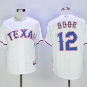 Rangers #12 Rougned Odor White Cool Base Stitched Jersey