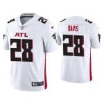 Atlanta Falcons #28 Mike Davis White Vapor Untouchable Limited Stitched Jersey
