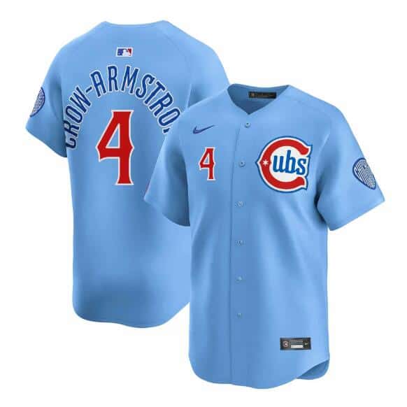 Chicago Cubs #4 Pete Crow-Armstrong Blue 2024 25 2nd Alternate Limited Stitched Jersey